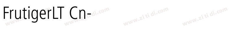 FrutigerLT Cn字体转换